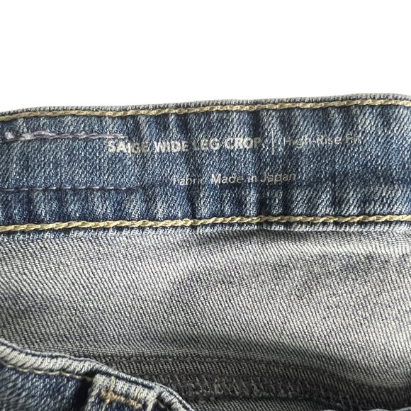 AG Adriano Goldschmied Womens Saige Wide Leg Crop Jeans in High-Rise Fit Size 28 - Picture 9 of 16